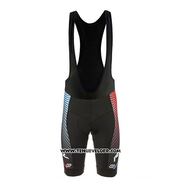 2017 Maillot Ciclismo Ridley Rincon Bleu et Noir Manches Courtes et Cuissard