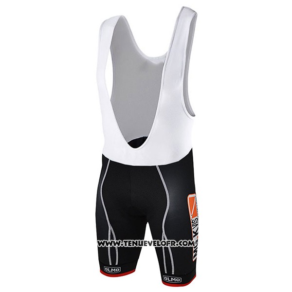 2017 Maillot Ciclismo Sangemini Blanc et Orange Manches Courtes et Cuissard