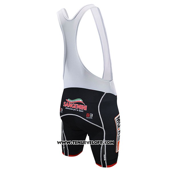 2017 Maillot Ciclismo Sangemini Blanc et Orange Manches Courtes et Cuissard