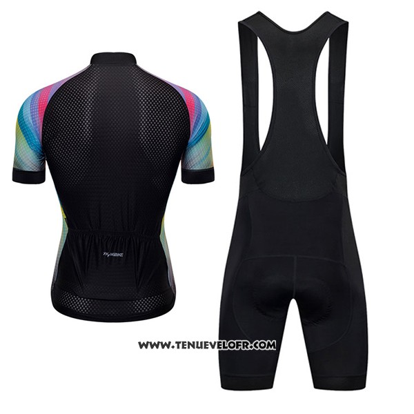 2017 Maillot Ciclismo Ykywbike Aa05 Adh05 Noir Manches Courtes et Cuissard