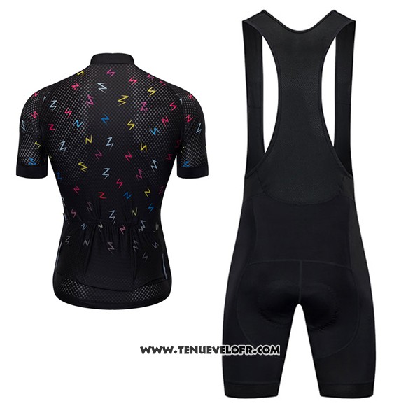 2017 Maillot Ciclismo Ykywbike Aa06 Adh06 Noir Manches Courtes et Cuissard