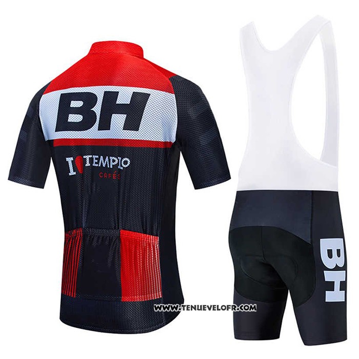 2020 Maillot Ciclismo BH Templo Rouge Blanc Noir Manches Courtes et Cuissard