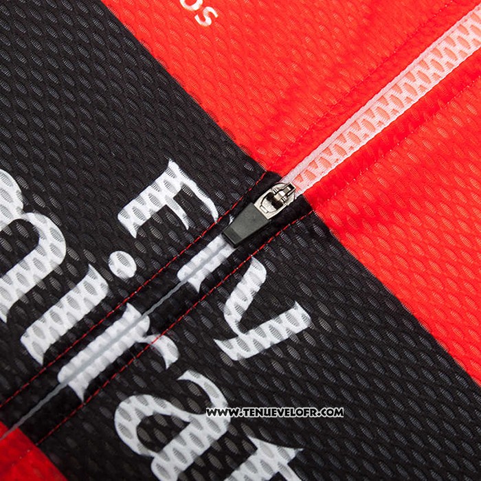 2020 Maillot Ciclismo S.L. Benfica Rouge Noir Manches Courtes et Cuissard