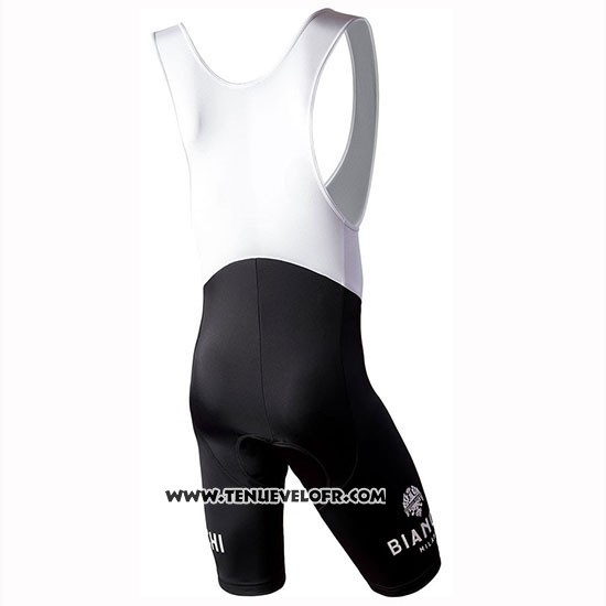 2019 Maillot Ciclismo Bianchi Milano Conca Noir Rouge Manches Courtes et Cuissard