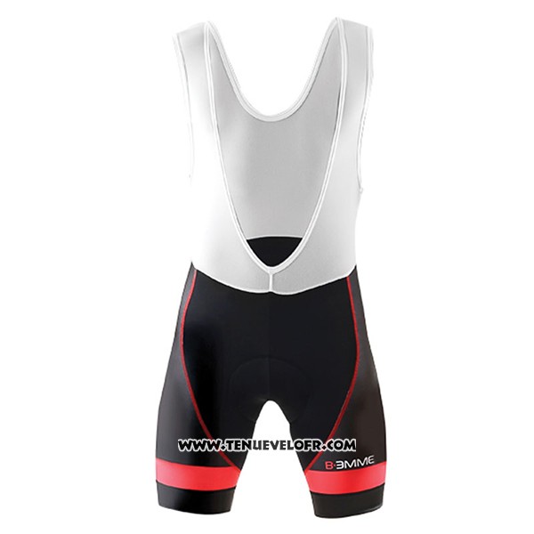 2017 Maillot Ciclismo Biemme Identity Blanc et Rouge Manches Courtes et Cuissard