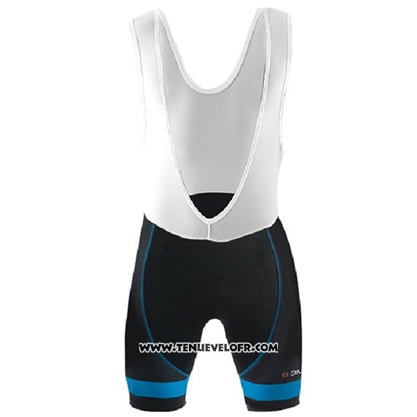 2017 Maillot Ciclismo Biemme Identity Noir et Bleu Manches Courtes et Cuissard