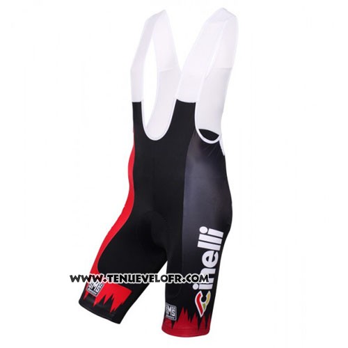 2016 Maillot Ciclismo Cinelli Chrome Rouge et Noir Manches Courtes et Cuissard