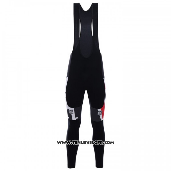 2017 Maillot Ciclismo Cinelli Chrome Noir et Blanc Manches Longues et Cuissard