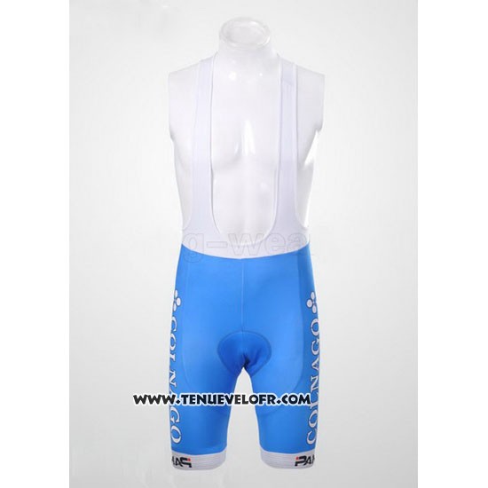 2012 Maillot Ciclismo Colnago Azur et Blanc Manches Courtes et Cuissard