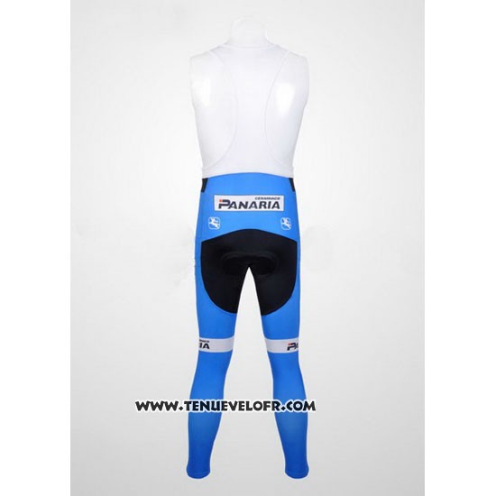2012 Maillot Ciclismo Colnago Azur et Blanc Manches Longues et Cuissard