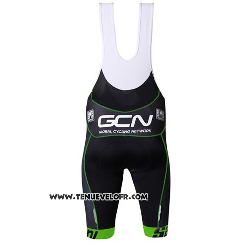 2016 Maillot Ciclismo GCN Gris et Vert Manches Courtes et Cuissard