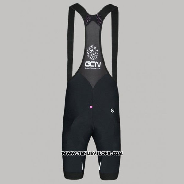 2017 Maillot Ciclismo GCN Noir et Rouge Manches Courtes et Cuissard