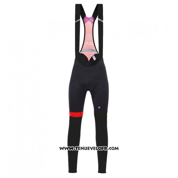 2017 Maillot Ciclismo GCN Noir et Rouge Manches Longues et Cuissard