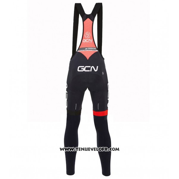 2017 Maillot Ciclismo GCN Noir et Rouge Manches Longues et Cuissard