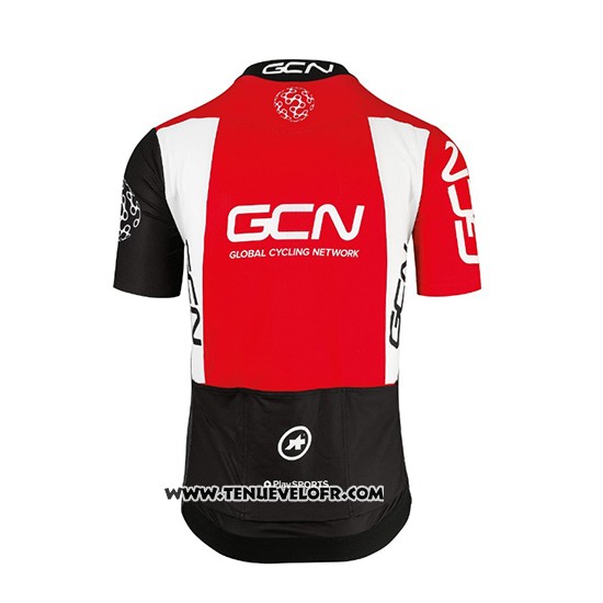 2018 Maillot Ciclismo GCN Noir et Rouge Manches Courtes et Cuissard