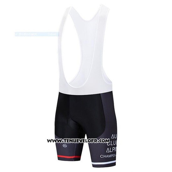 2020 Maillot Ciclismo IAM Blanc Rouge Noir Manches Courtes et Cuissard