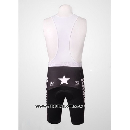 2010 Maillot Ciclismo Johnnys Jaune et Noir Manches Courtes et Cuissard