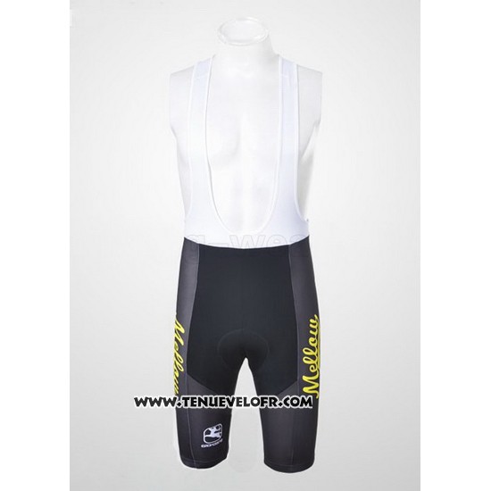 2010 Maillot Ciclismo Johnnys Noir et Jaune Manches Courtes et Cuissard