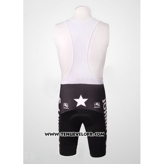 2010 Maillot Ciclismo Johnnys Orange et Noir Manches Courtes et Cuissard