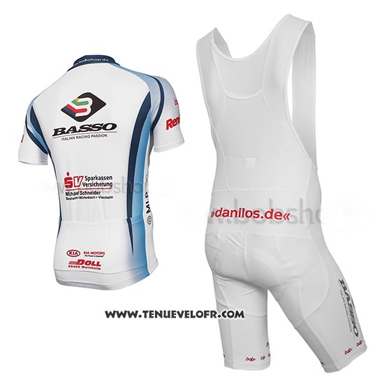 2014 Maillot Ciclismo Mlp Team Bergstrasse Blanc Manches Courtes et Cuissard