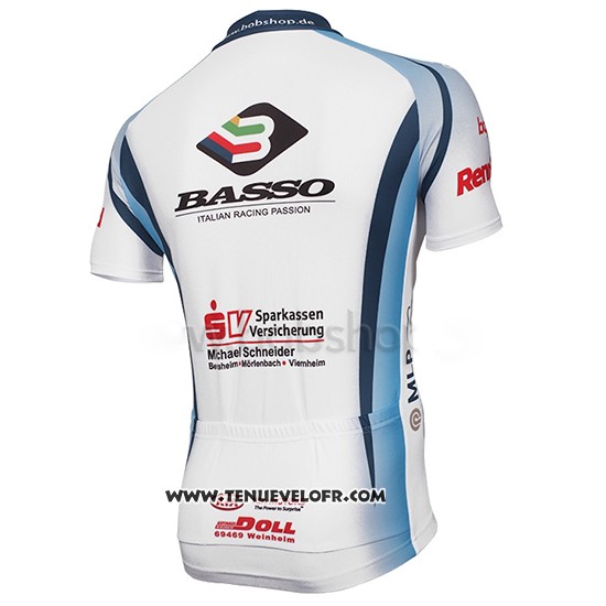 2014 Maillot Ciclismo Mlp Team Bergstrasse Blanc Manches Courtes et Cuissard