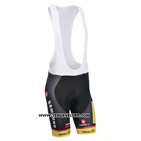 2014 Maillot Ciclismo Mtn Noir et Jaune Manches Courtes et Cuissard