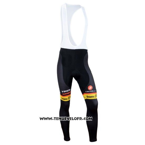 2014 Maillot Ciclismo Mtn Noir et Jaune Manches Longues et Cuissard