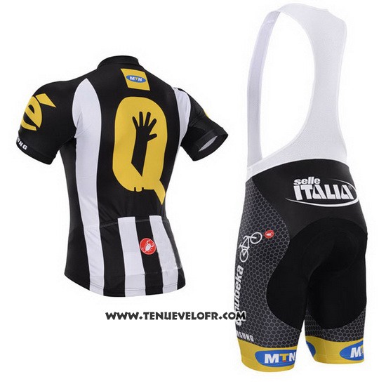 2015 Maillot Ciclismo Mtn Noir et Blanc Manches Courtes et Cuissard