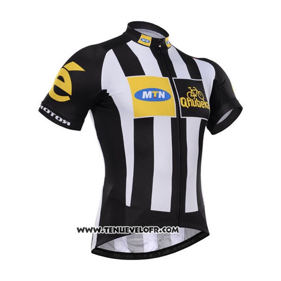 2015 Maillot Ciclismo Mtn Noir et Blanc Manches Courtes et Cuissard