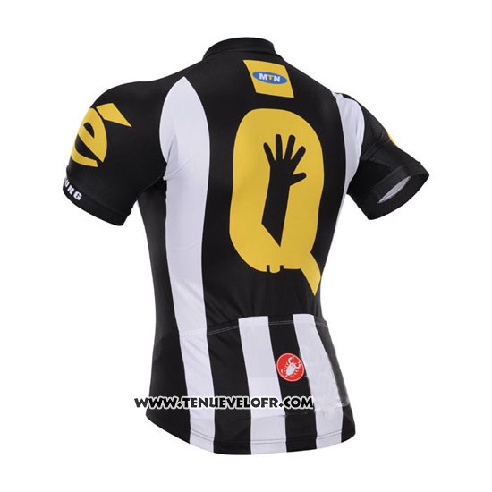 2015 Maillot Ciclismo Mtn Noir et Blanc Manches Courtes et Cuissard