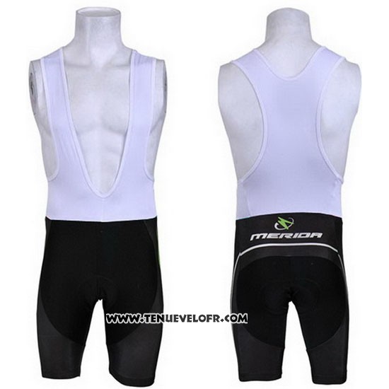2013 Maillot Ciclismo Merida Noir et Vert Manches Courtes et Cuissard