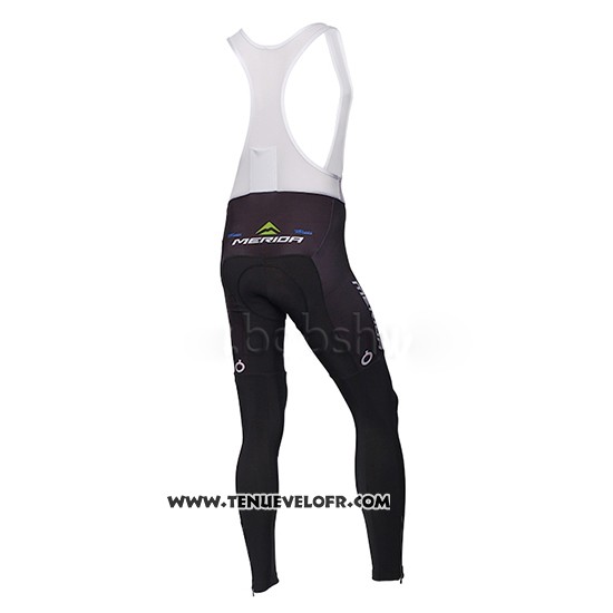 2014 Maillot Ciclismo Multivan Merida Vert et Blanc Manches Longues et Cuissard
