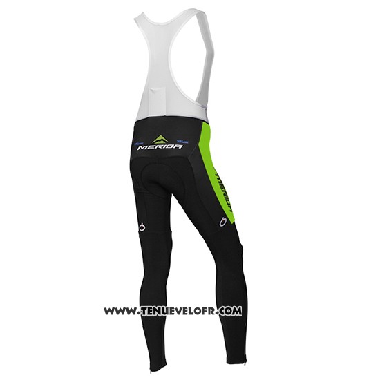 2016 Maillot Ciclismo Multivan Merida Vert et Blanc Manches Longues Cuissard