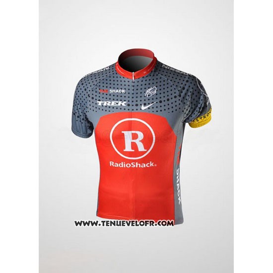 2010 Maillot Ciclismo Radioshack Orange et Gris Manches Courtes et Cuissard