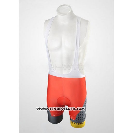 2010 Maillot Ciclismo Radioshack Orange et Gris Manches Courtes et Cuissard