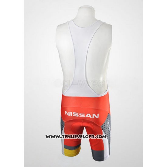 2010 Maillot Ciclismo Radioshack Orange et Gris Manches Courtes et Cuissard
