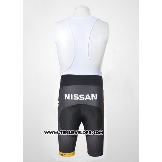 2011 Maillot Ciclismo Radioshack Noir et Blanc Manches Courtes et Cuissard