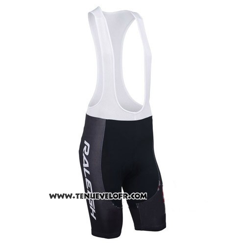 2014 Maillot Ciclismo Raleigh Noir et Rouge Manches Courtes et Cuissard