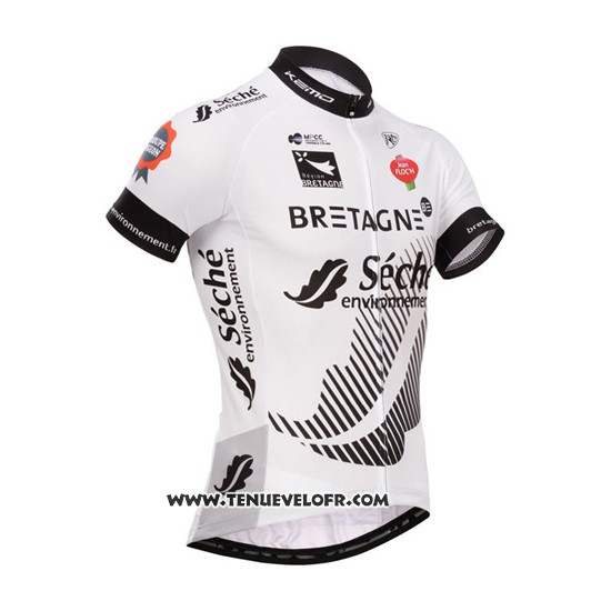 2015 Maillot Ciclismo Seche Noir et Blanc Manches Courtes et Cuissard