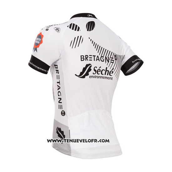 2015 Maillot Ciclismo Seche Noir et Blanc Manches Courtes et Cuissard
