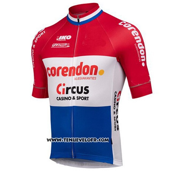 2019 Maillot Ciclismo Sptgrvo Rouge Blanc Bleu Manches Courtes et Cuissard