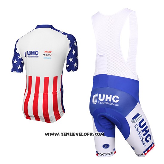 2016 Maillot Ciclismo United Healthcare Rouge et Blanc Manches Courtes et Cuissard