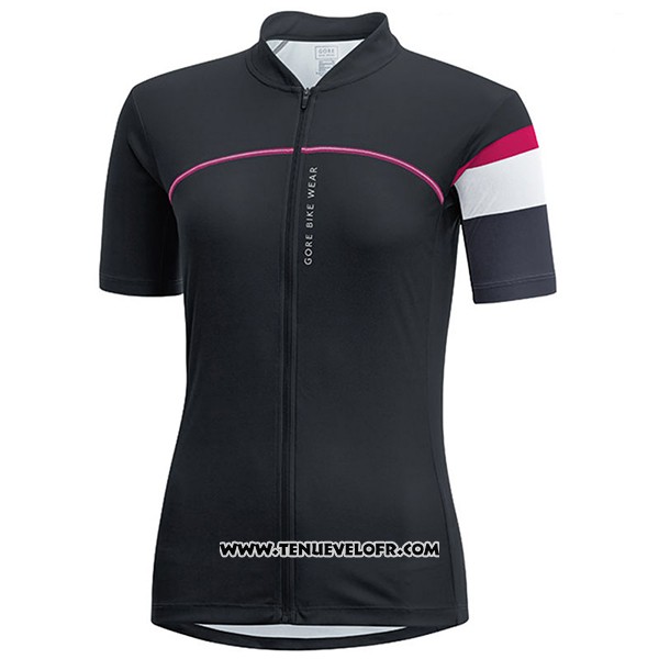 2017 Maillot Ciclismo Femme Gore Bike Wear Noir Manches Courtes et Cuissard