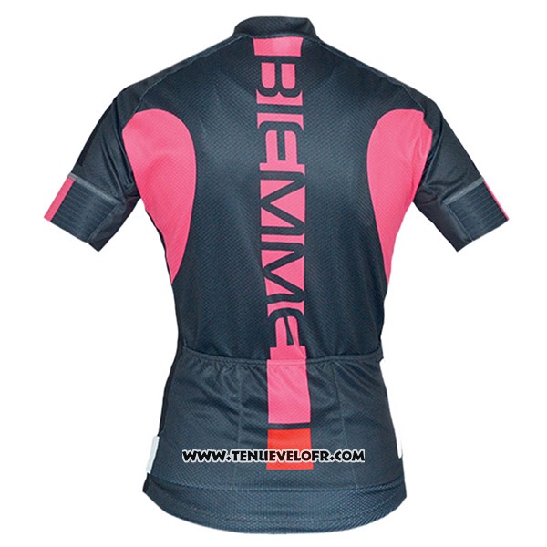 2017 Maillot Ciclismo Femme Biemme Poison Noir Manches Courtes et Cuissard