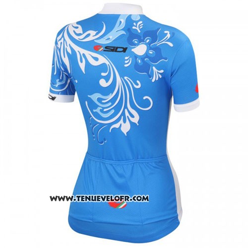 2016 Maillot Ciclismo Castelli Blanc et Bleu Manches Courtes et Cuissard