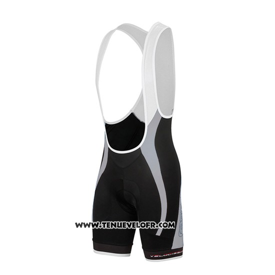 2016 Maillot Ciclismo Femme Castelli Noir et Rouge Manches Courtes et Cuissard