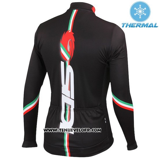 2016 Maillot Ciclismo Femme Castelli Profond Noir Manches Longues et Cuissard