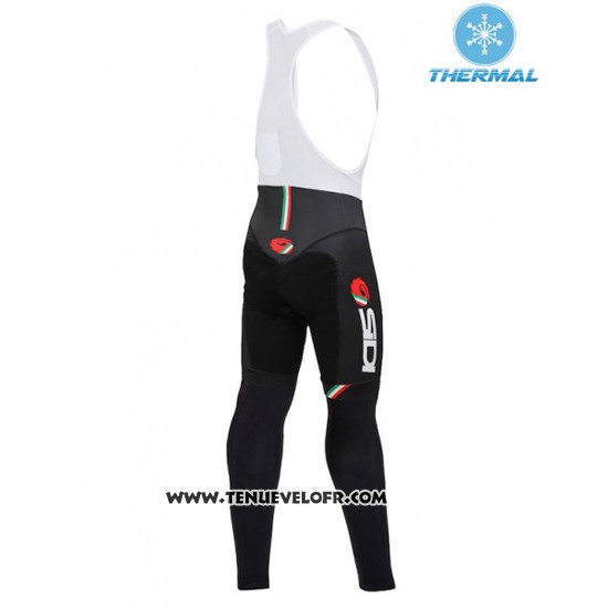 2016 Maillot Ciclismo Femme Castelli Profond Noir Manches Longues et Cuissard