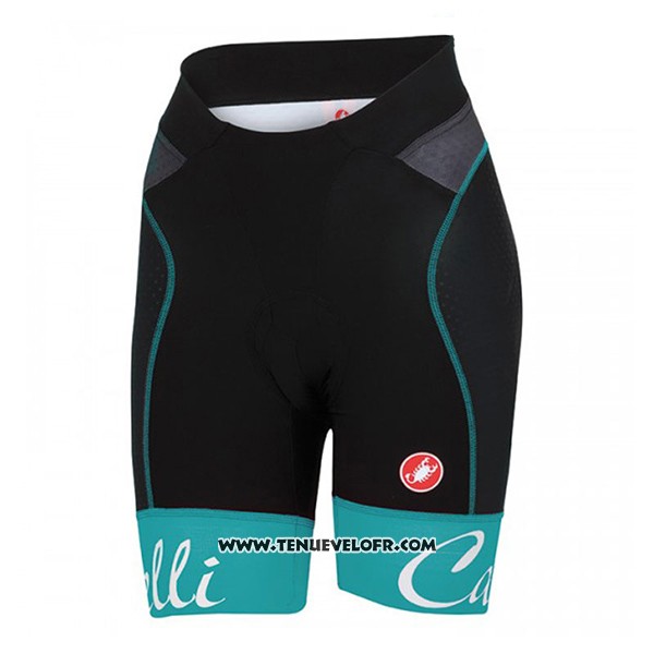 2017 Maillot Ciclismo Femme Castelli Aero Race Vert Manches Courtes et Cuissard