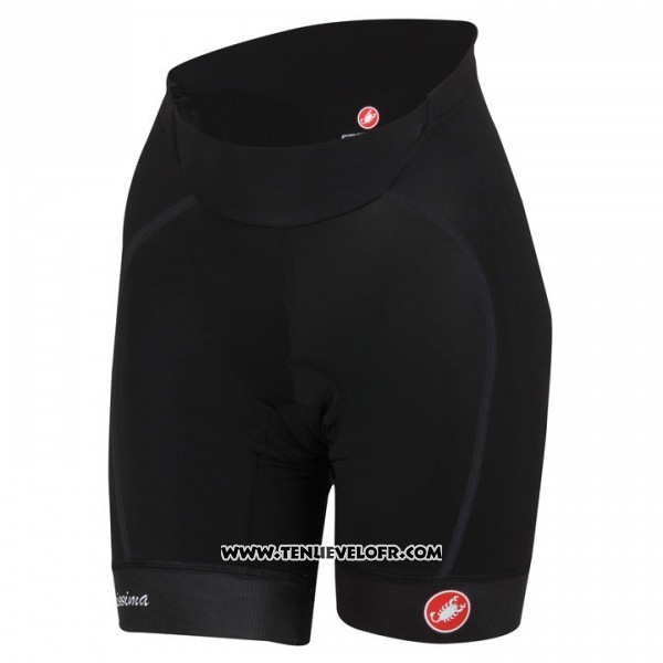 2017 Maillot Ciclismo Femme Castelli Bleu Clair Manches Courtes et Cuissard